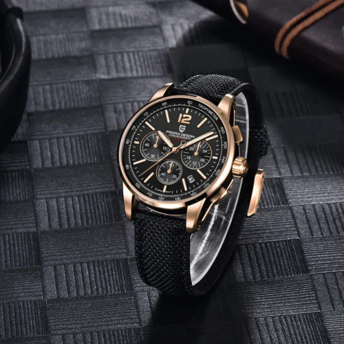 Часы мужские Pagani Design YS008 Rose Gold-Black-0