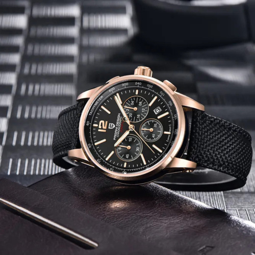 Часы мужские Pagani Design YS008 Rose Gold-Black-1