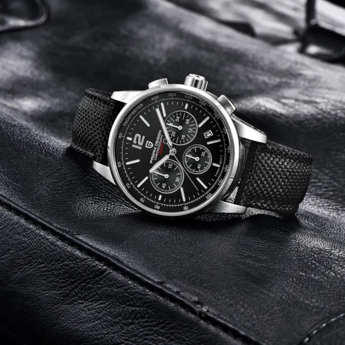 Часы мужские Pagani Design YS008 Silver-Black-0