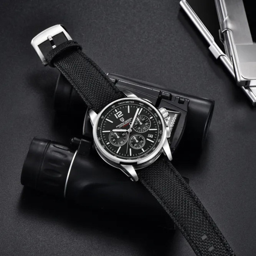 Часы мужские Pagani Design YS008 Silver-Black-2