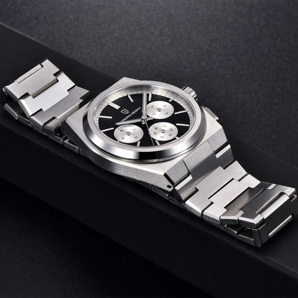 large Часы мужские Pagani Design PD-1761 Silver-Black 2