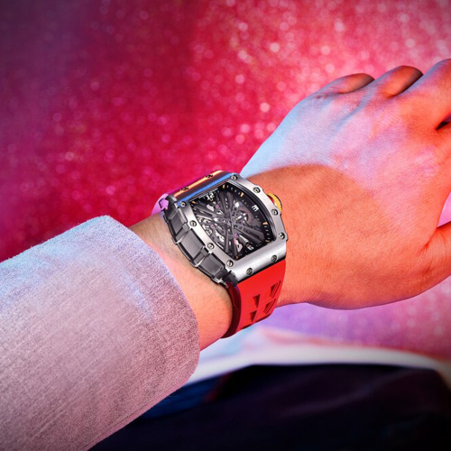 Часы мужские Pagani Design PD-1738 Silver-Red-0