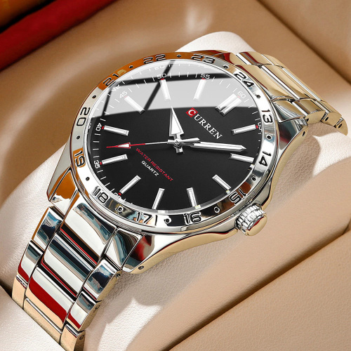 Часы мужские Curren 8452 Silver-Black Hector-2
