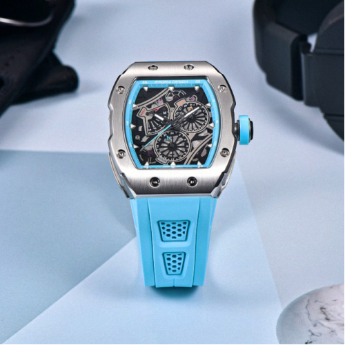 Часы мужские Pagani Design PD-YS012 Silver-Blue-0