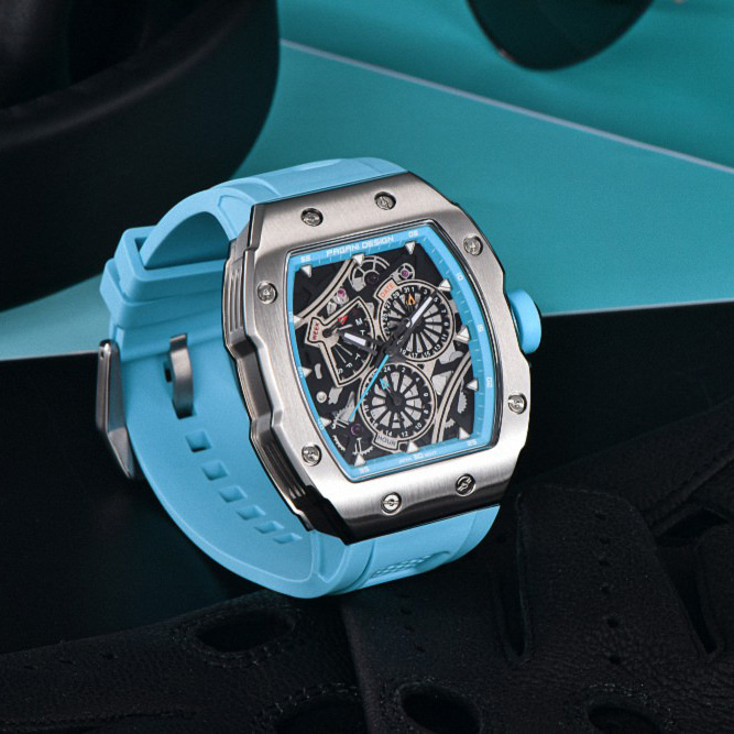 large Часы мужские Pagani Design PD-YS012 Silver-Blue 1