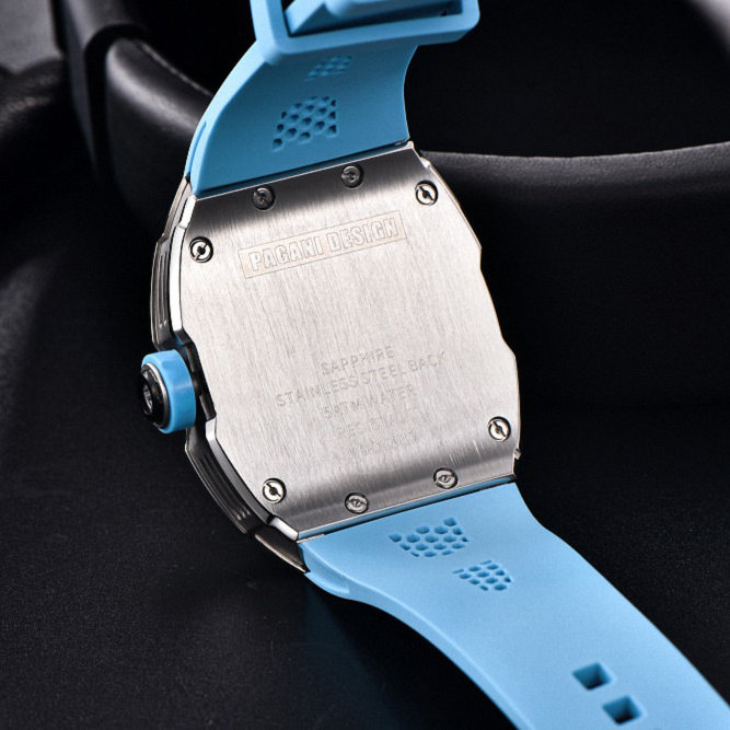 large Часы мужские Pagani Design PD-YS012 Silver-Blue 2