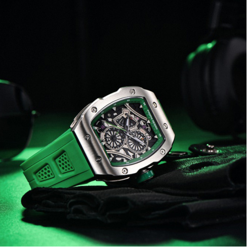 Часы мужские Pagani Design PD-YS012 Silver-Green-2