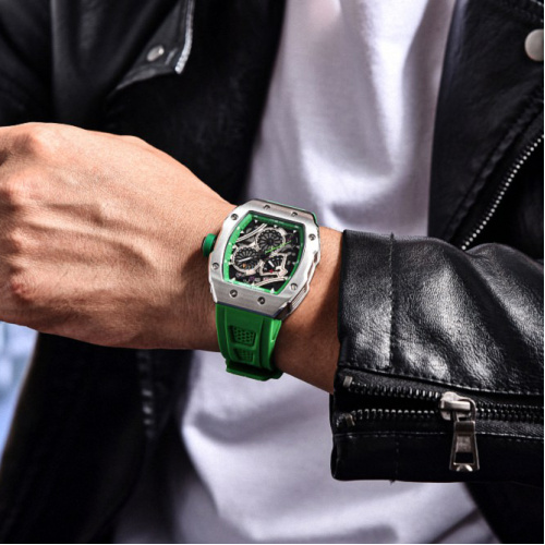 Часы мужские Pagani Design PD-YS012 Silver-Green-3