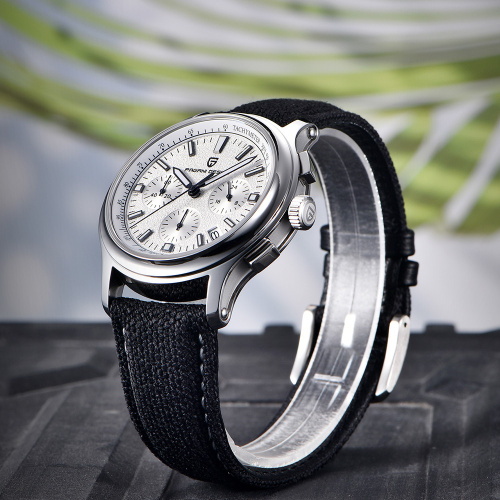 Часы мужские Pagani Design PD-1781 Black-Silver-White-0