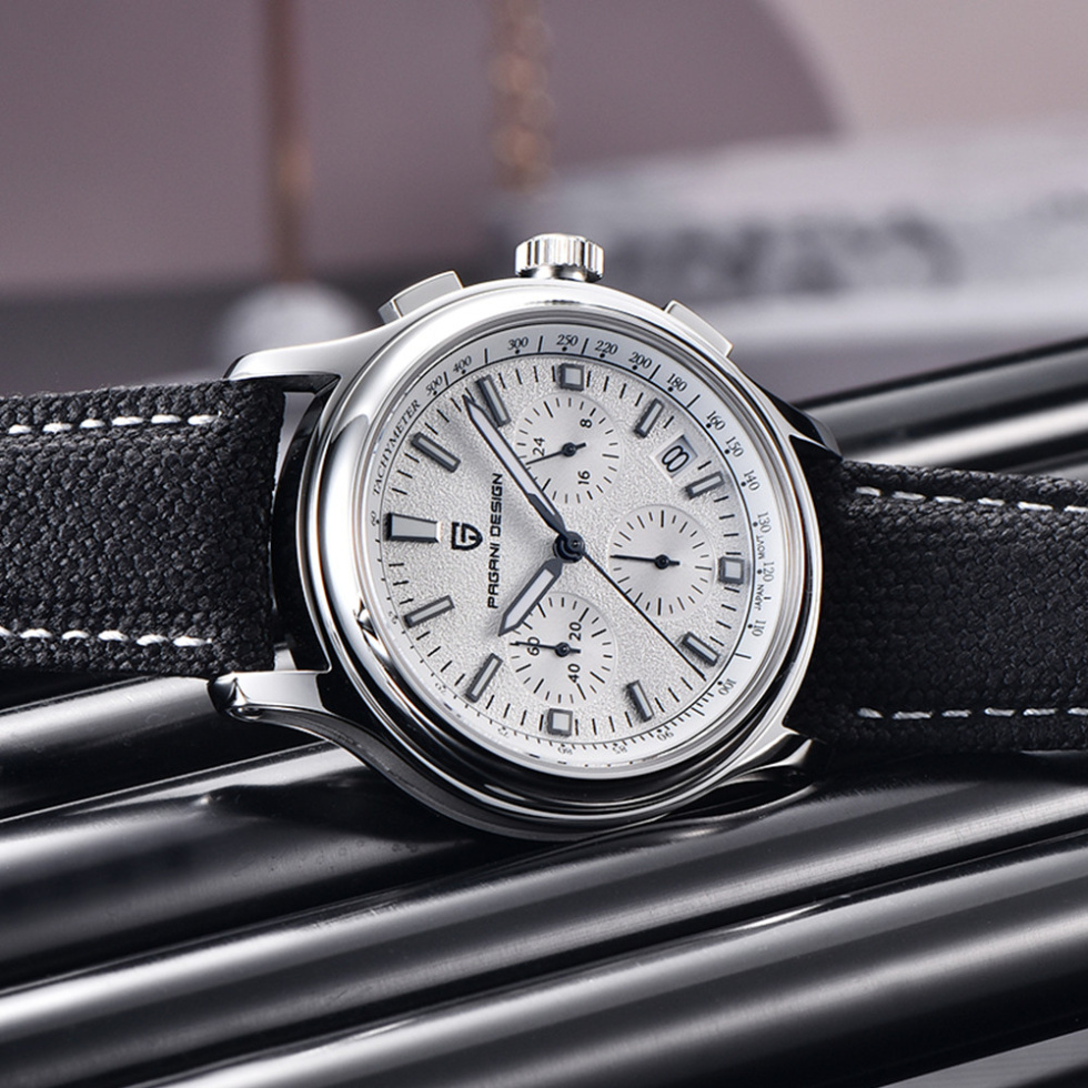 large Часы мужские Pagani Design PD-1781 Black-Silver-White 2