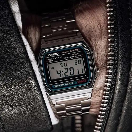 large Часы мужские Casio A158WA-1D 0