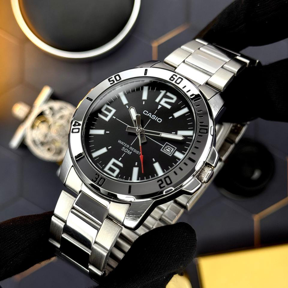 large Годинник чоловічий Casio MTP-VD01D-1B 0