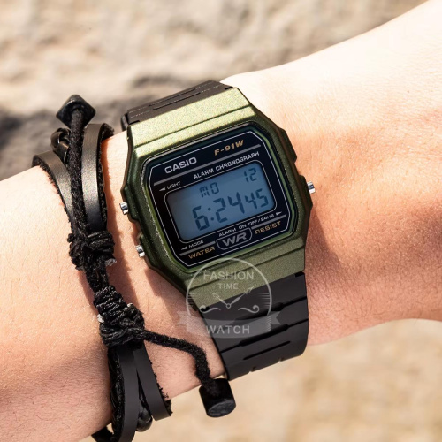 Часы мужские Casio F-91WM-3A-0