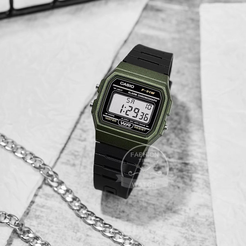 Часы мужские Casio F-91WM-3A-1