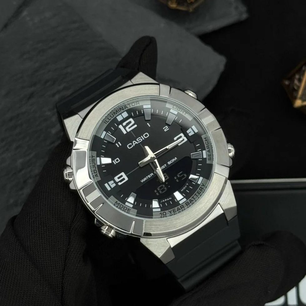 large Часы мужские Casio AMW-870-1A 1