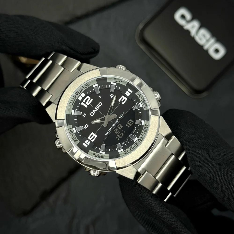 large Часы мужские Casio AMW-870D-1A 2