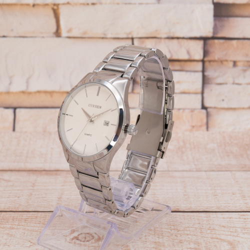 Часы мужские Curren 8106 Silver-White-1