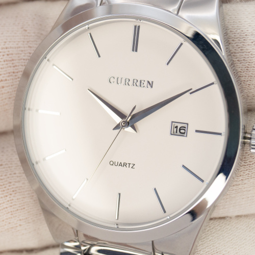Часы мужские Curren 8106 Silver-White-4