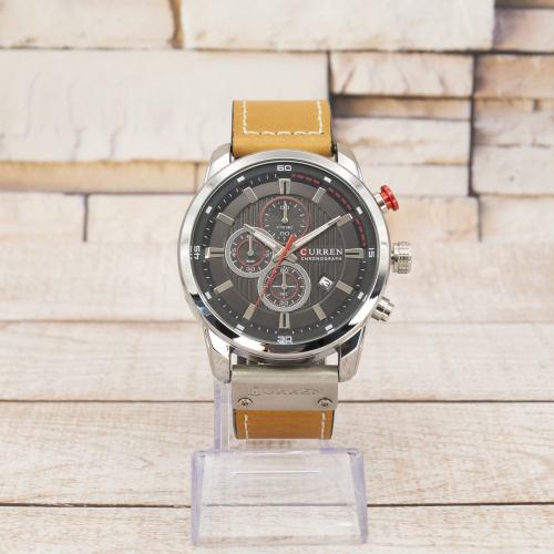 Часы мужские Curren 8291 Brown-Silver-Black-2