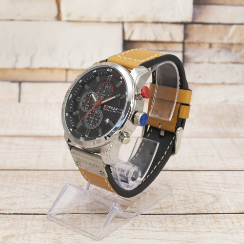 Часы мужские Curren 8291 Brown-Silver-Black-3