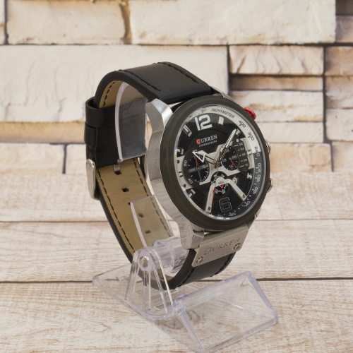 Часы мужские Curren 8329 Black-Silver-2