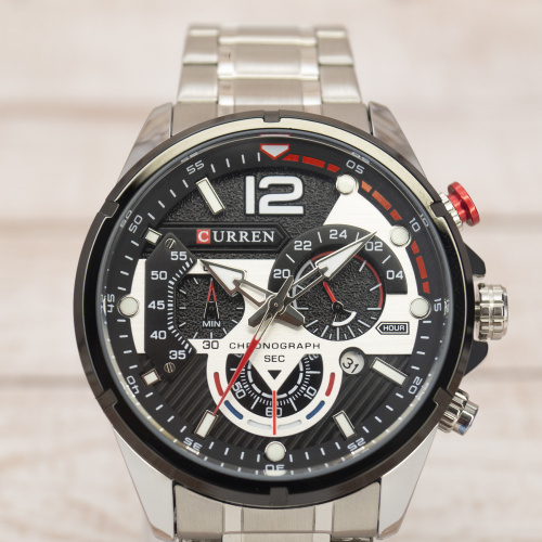 Часы мужские Curren 8395 Silver-Black-4
