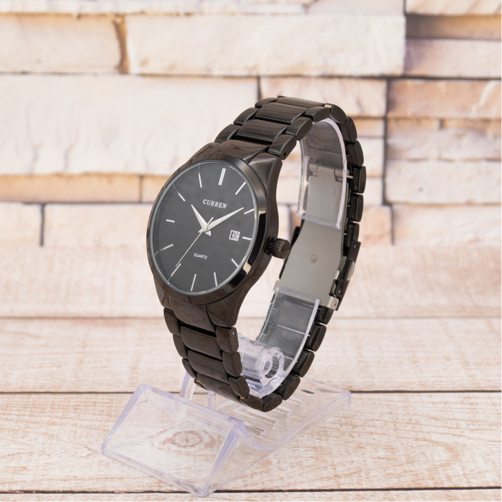 Живые фото часов Curren 8106 All Black 1