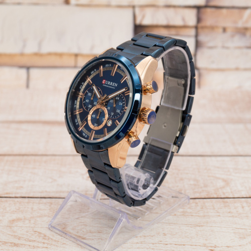 Часы мужские Curren 8355 Blue-Cuprum Wild-5