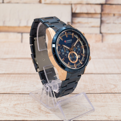 Часы мужские Curren 8355 Blue-Cuprum Wild-6