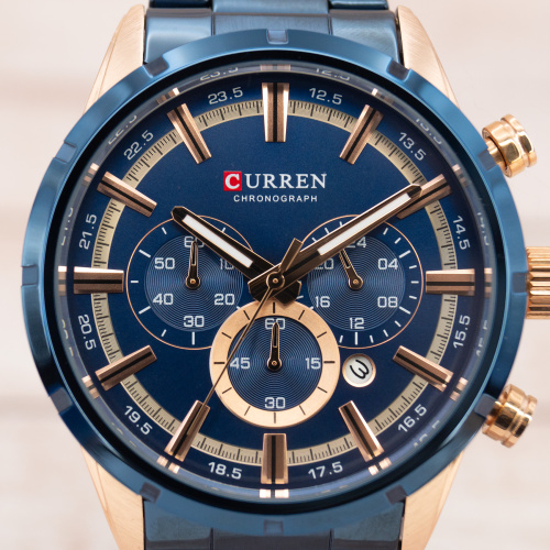Часы мужские Curren 8355 Blue-Cuprum Wild-8