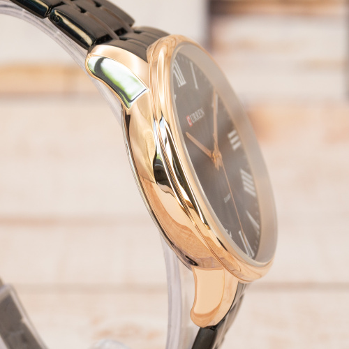 Часы мужские Curren 8422 Black-Gold-3