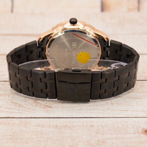 Часы мужские Curren 8422 Black-Gold-7