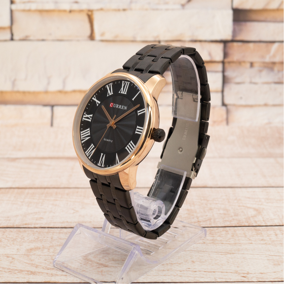 Живые фото часов Curren 8422 Black-Gold 1