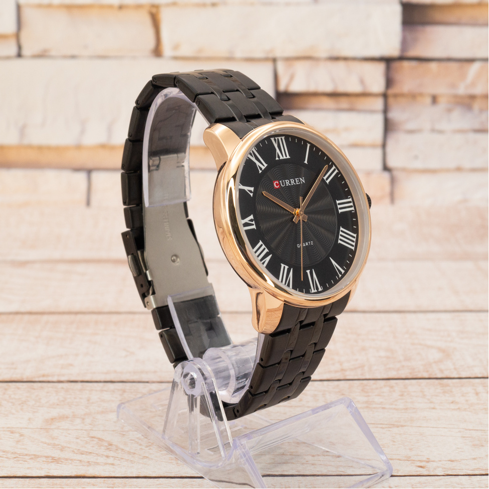 Живые фото часов Curren 8422 Black-Gold 2