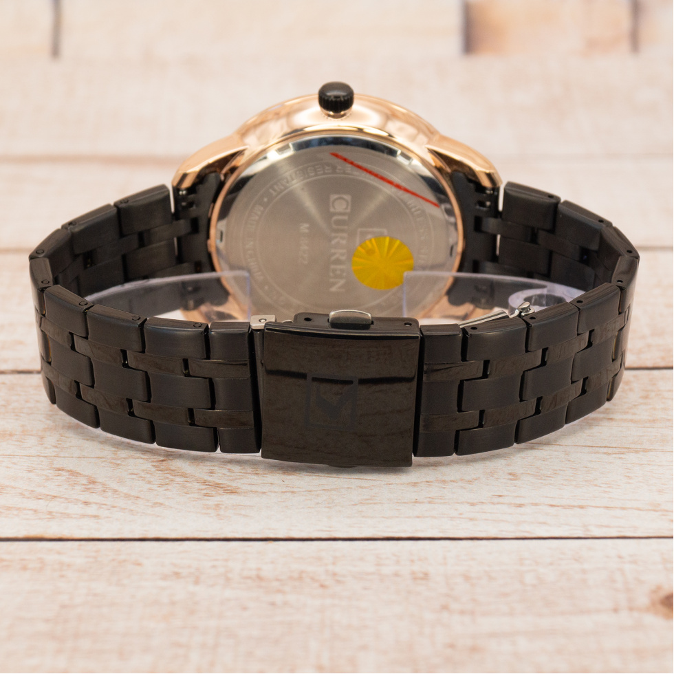 Живые фото часов Curren 8422 Black-Gold 7