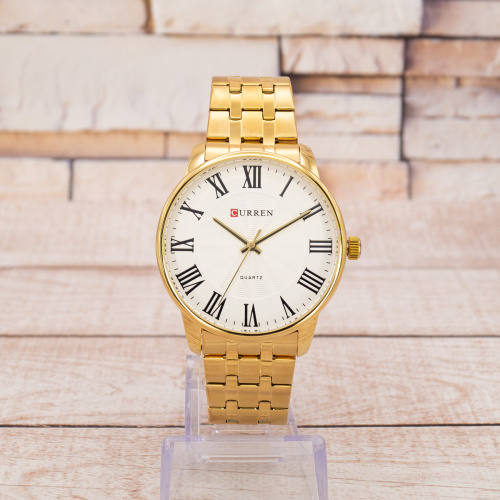 Часы мужские Curren 8422 Gold-White-0