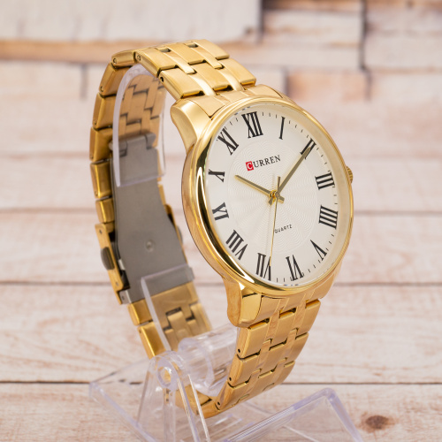 Часы мужские Curren 8422 Gold-White-2