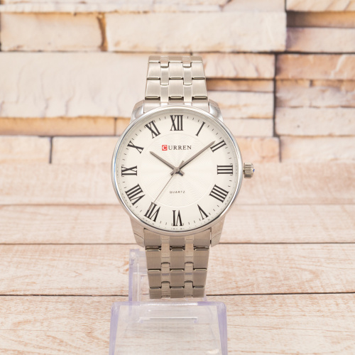 Часы мужские Curren 8422 Silver-White-0