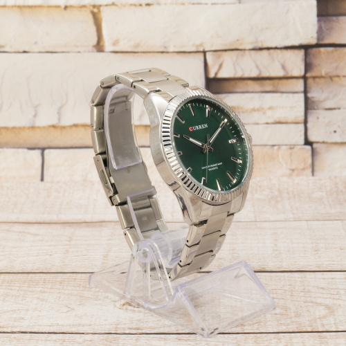 Часы мужские Curren 8425 Silver-Green-4