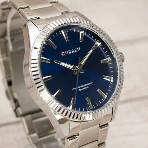 Часы мужские Curren 8425 Silver-Blue-3