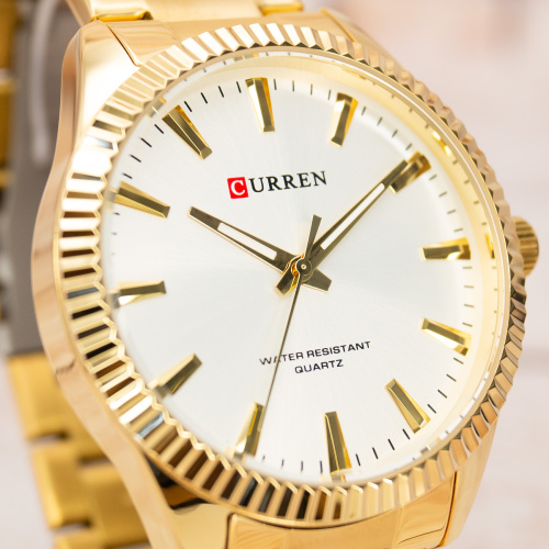 Часы мужские Curren 8425 Gold-White-5