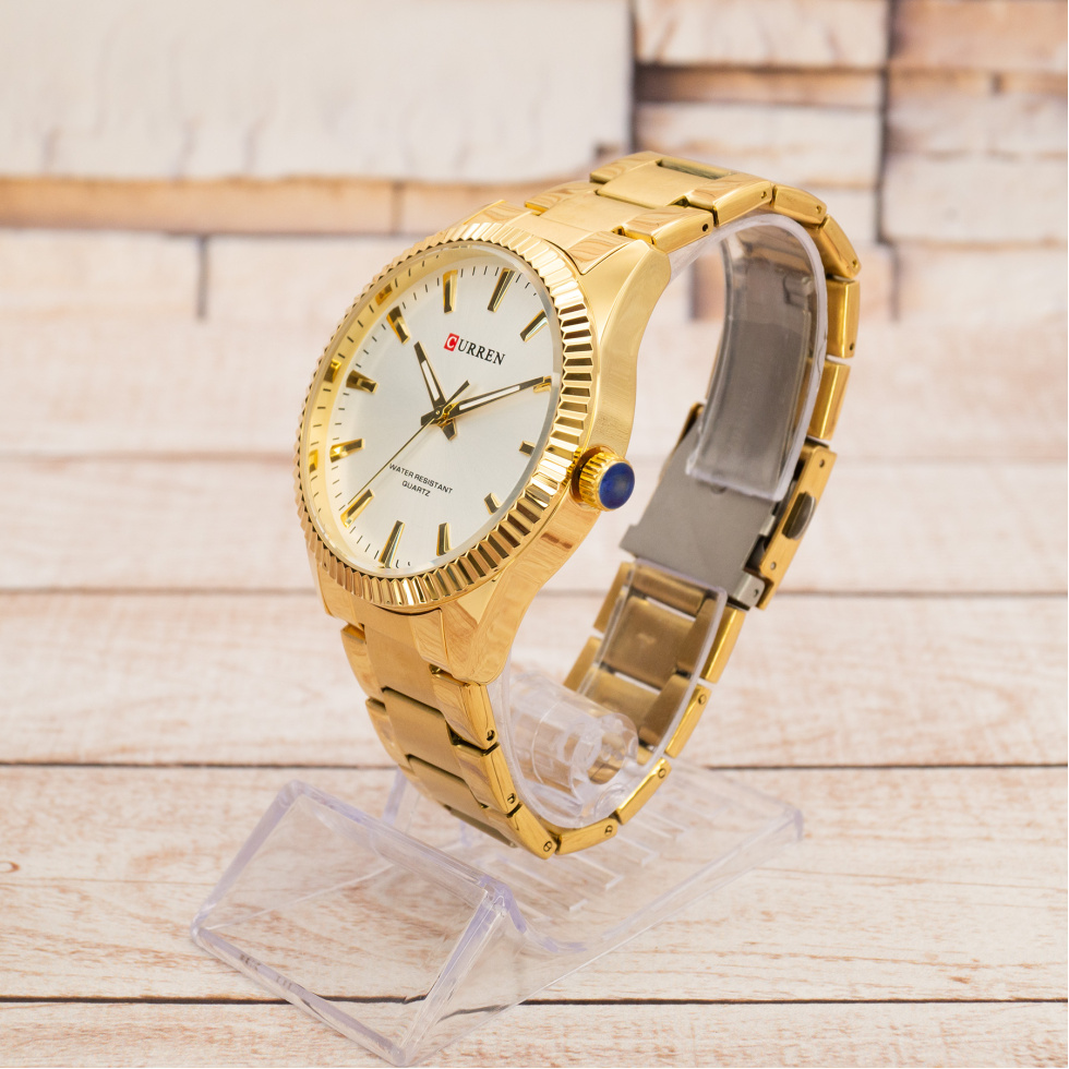 Живые фото часов Curren 8425 Gold-White 1