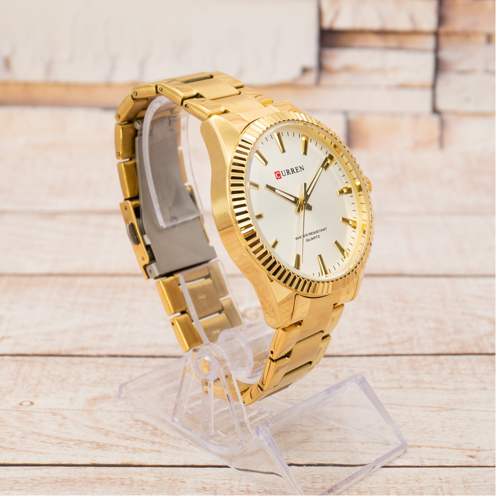 Живые фото часов Curren 8425 Gold-White 2
