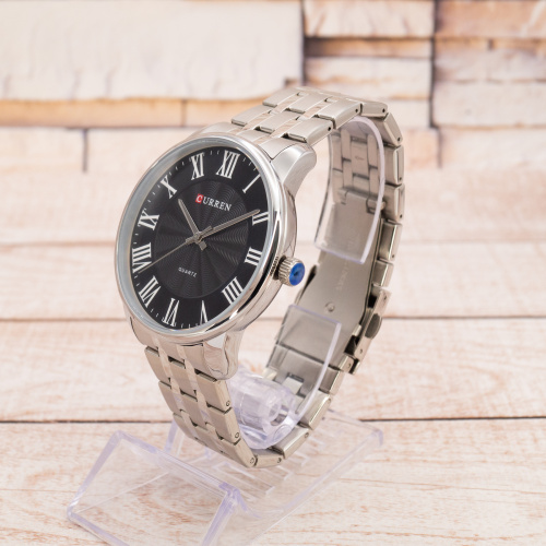 Часы мужские Curren 8422 Silver-Black-1