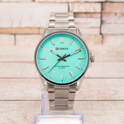 Часы мужские Curren 9090 Silver-Tiffany-0