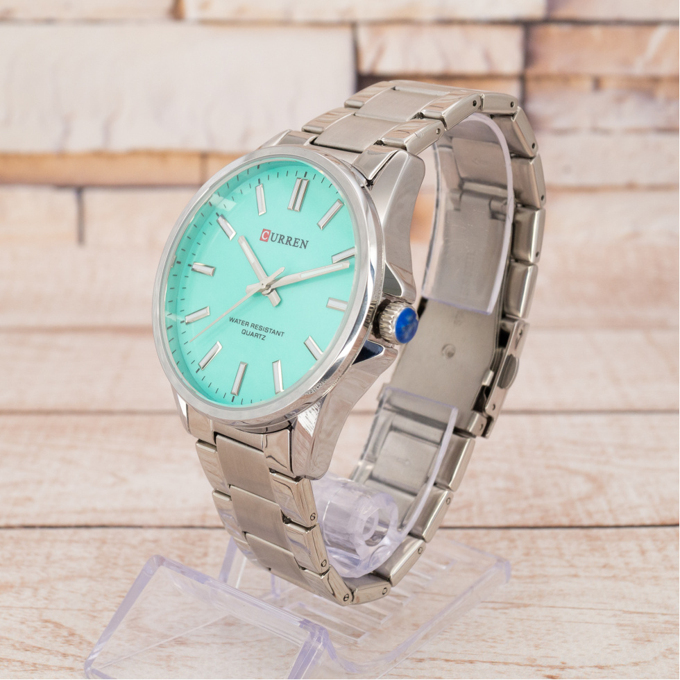 Живые фото часов Curren 9090 Silver-Tiffany 1