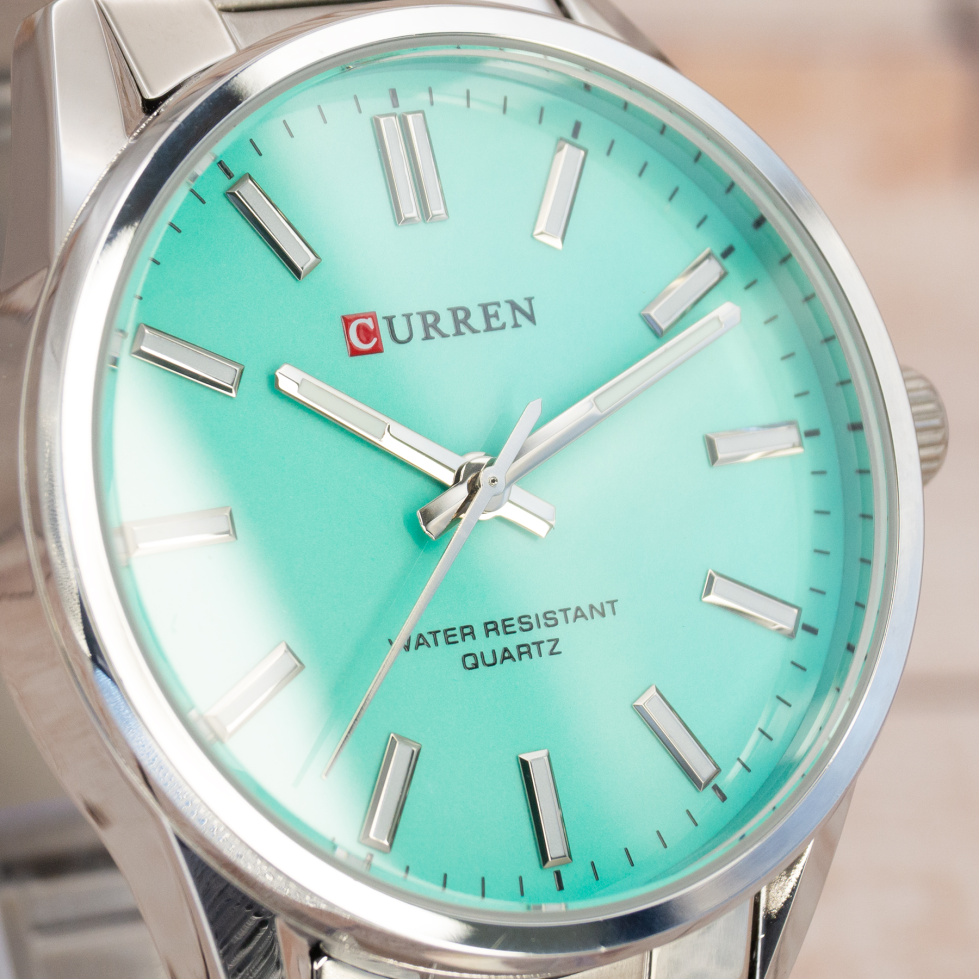 Живые фото часов Curren 9090 Silver-Tiffany 3