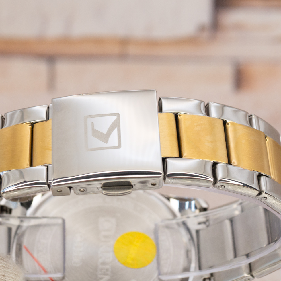 Живые фото часов Curren 9090 Silver-Gold-Black 5