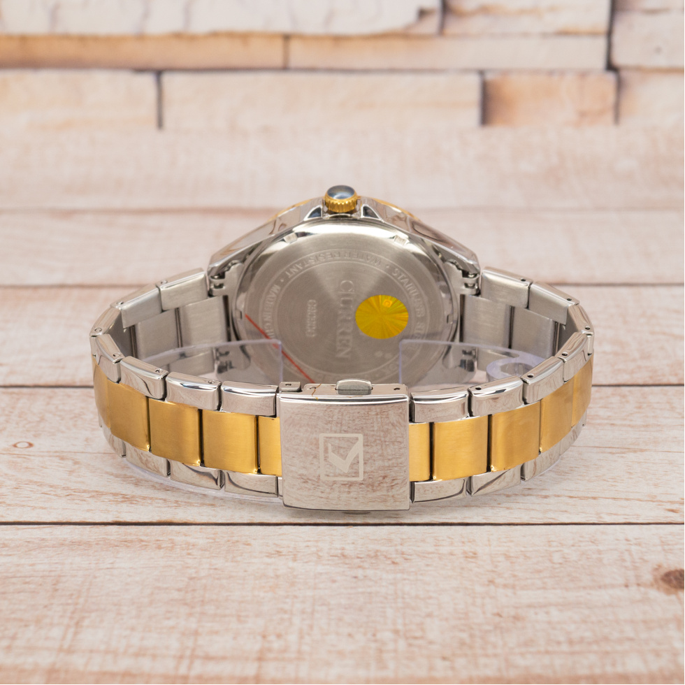 Живые фото часов Curren 9090 Silver-Gold-Black 6