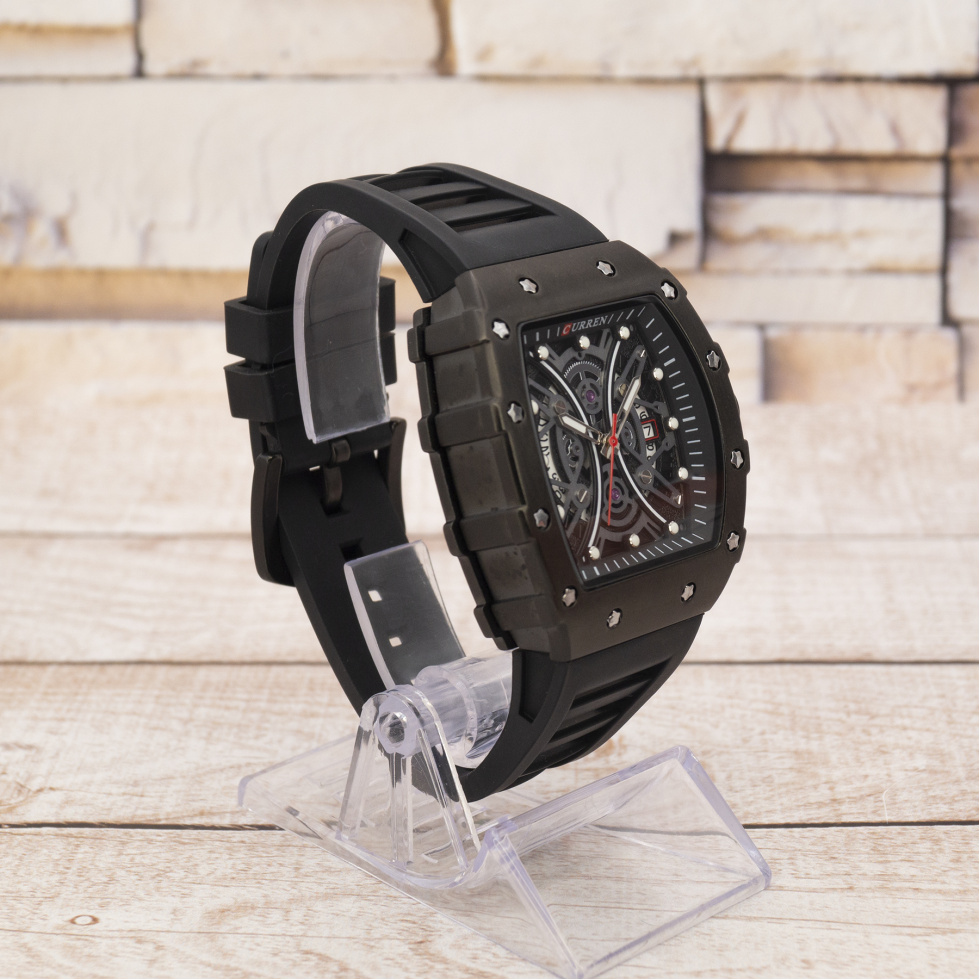 Живые фото часов Curren 8438 All Black 2